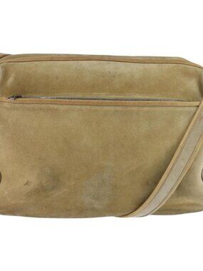 Authentic LOUIS VUITTON Shoulder Bag Suede Beige LV